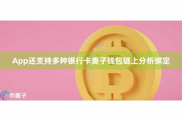 App还支持多种银行卡麦子钱包链上分析绑定