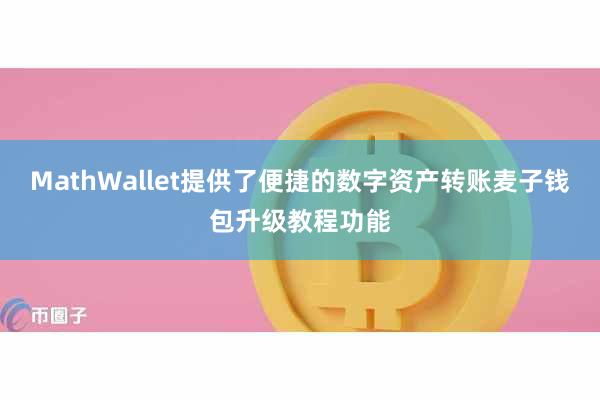MathWallet提供了便捷的数字资产转账麦子钱包升级教程功能
